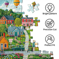 Chalzidar puzzle size highlights a complete room-ready display after completion