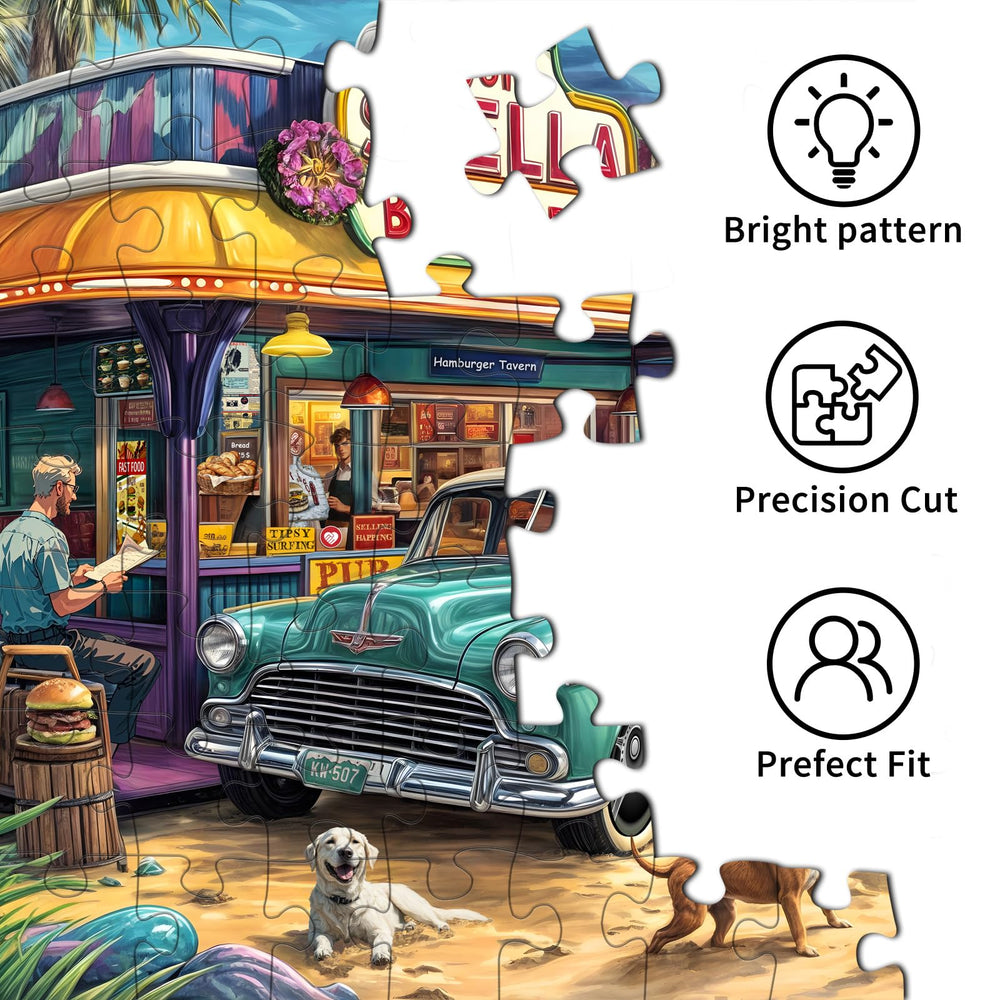 Chalzidar Seaview Campground puzzle-cutting provides clean interlocks for easier sorting.