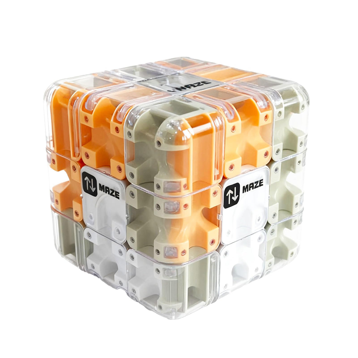 Chambrix large labyrinth 3D puzzle yellow front view enhances focus and spatial awareness.