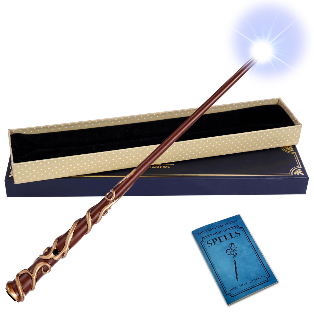 ChampWe Light Up Wand Ivy glows with a durable steel core for fearless play.