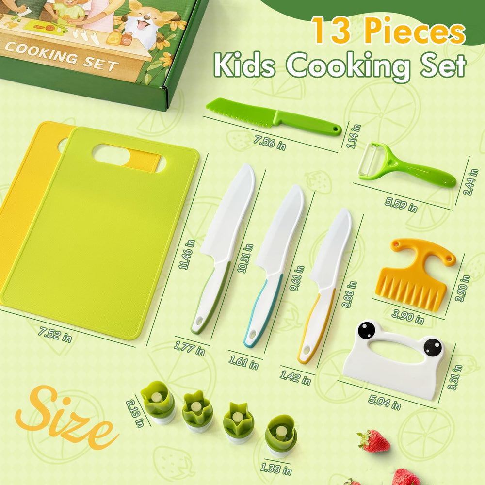 Chanking kids knife set plastic serrated knives for safe practice