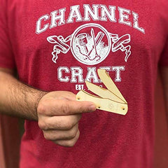 Channel Craft JJ's Pocket Knife parts laid out for beginner assembly.