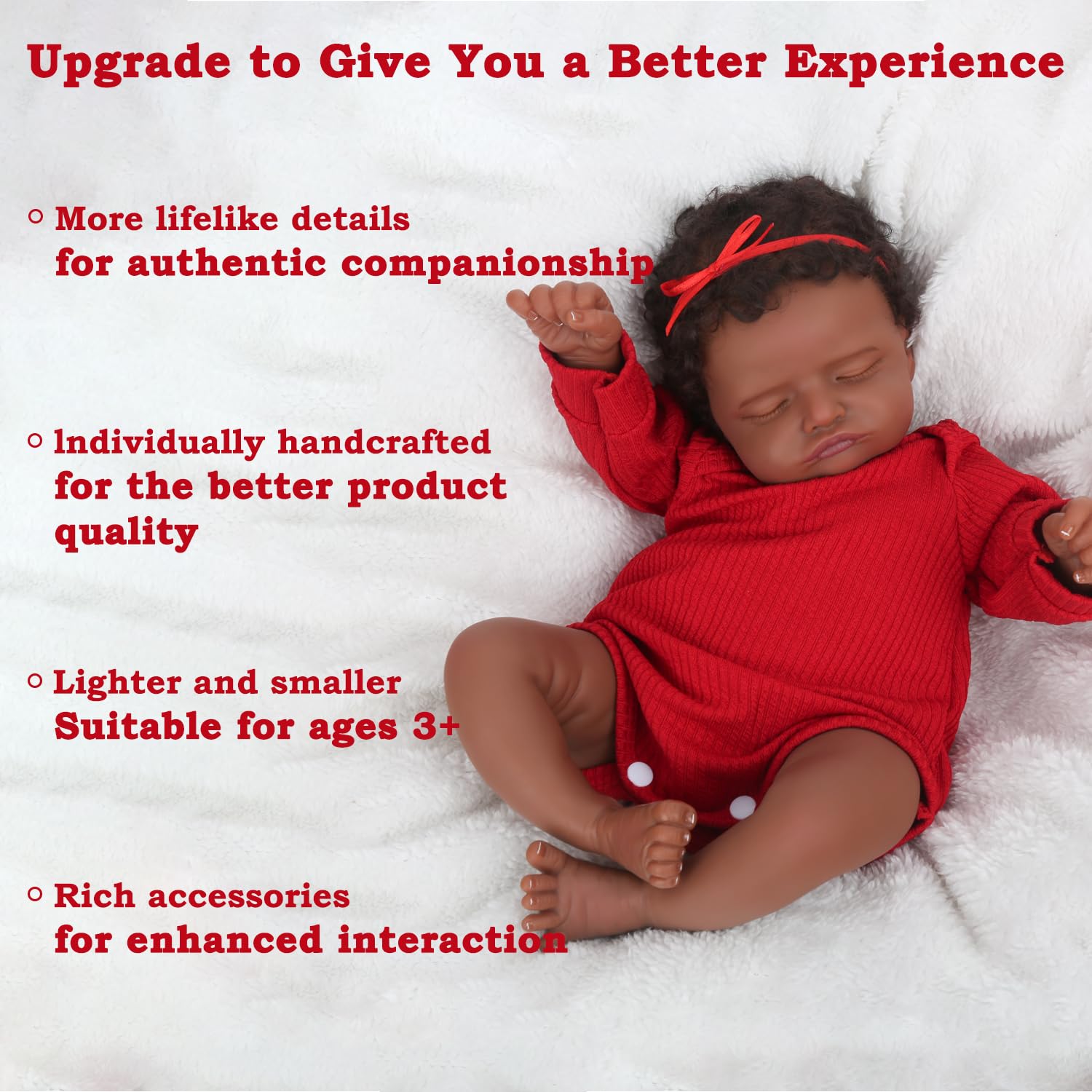 CHAREX Realistic skin-tone adjustment offers lifelike warmth during pretend caregiving