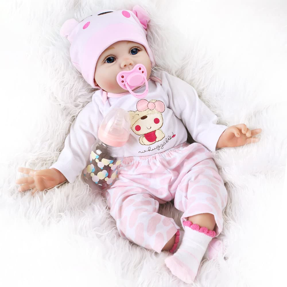 CHAREX Lucy milk bottle included for feeding-themed playtime