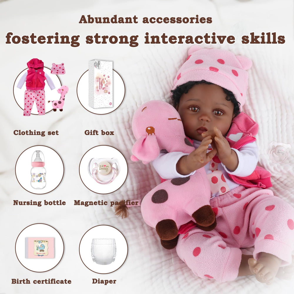 CHAREX Reborn Doll with cloth body ideal for dress-up and roleplay.