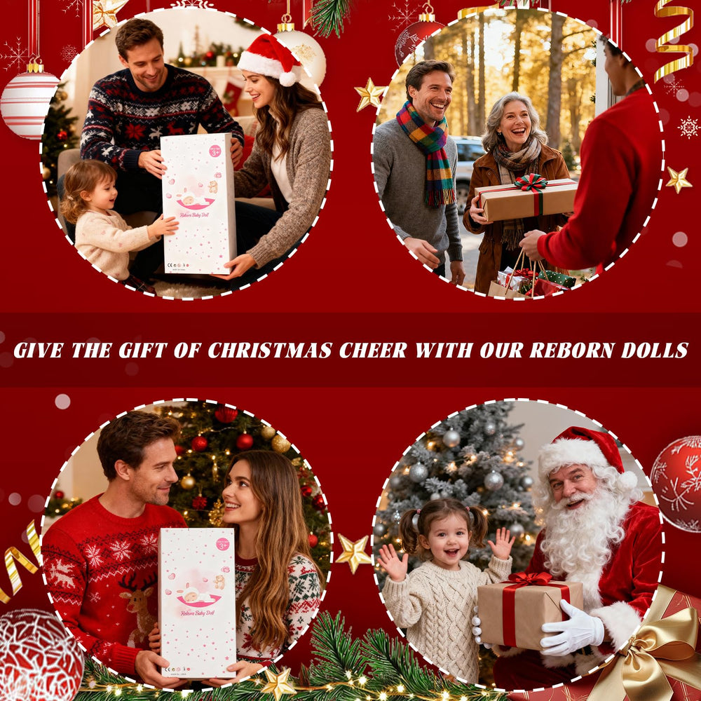CHAREX Reborn Doll gift box and birth certificate add unboxing appeal.