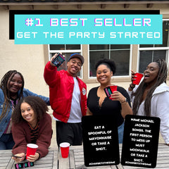 Charge It 2 The Game bachelorette party setup image shows a lively celebration and bonding