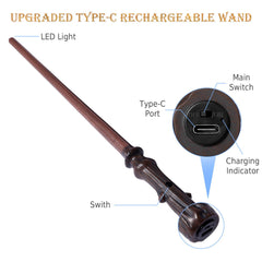 CharmFields wizard wand gift set with mini stand and accessories.