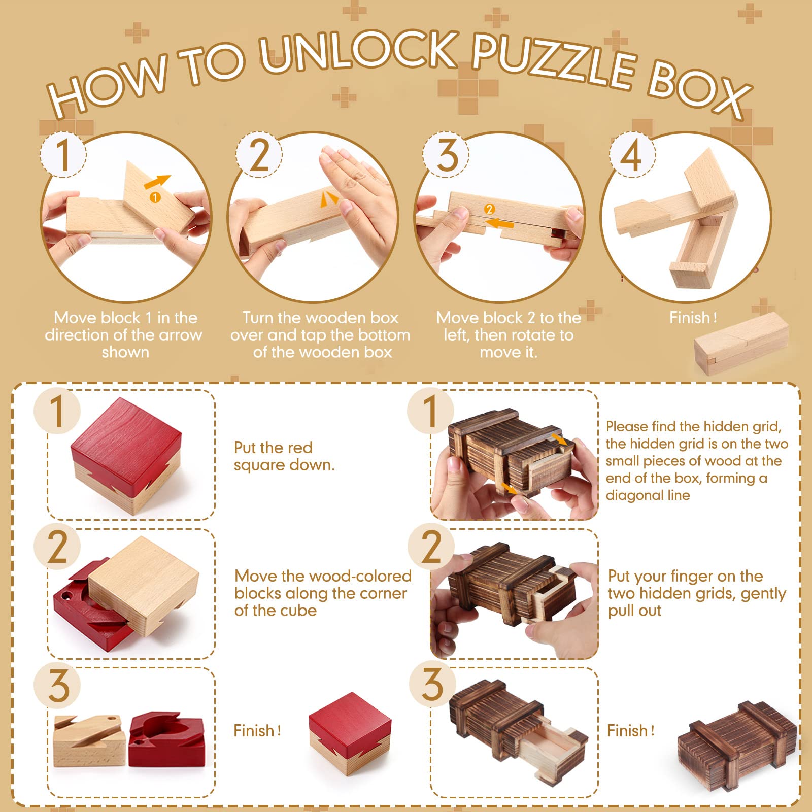 Charniol 3D brain teaser lock box challenges the mind while concealing treasures.