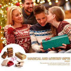 Charniol compact box stores coins or cards while providing a puzzle fun.