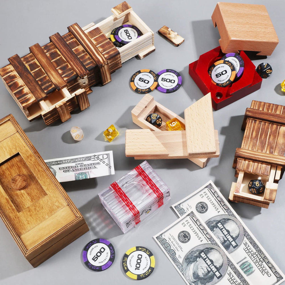 Charniol multi-size puzzle box collection fits various small items securely.