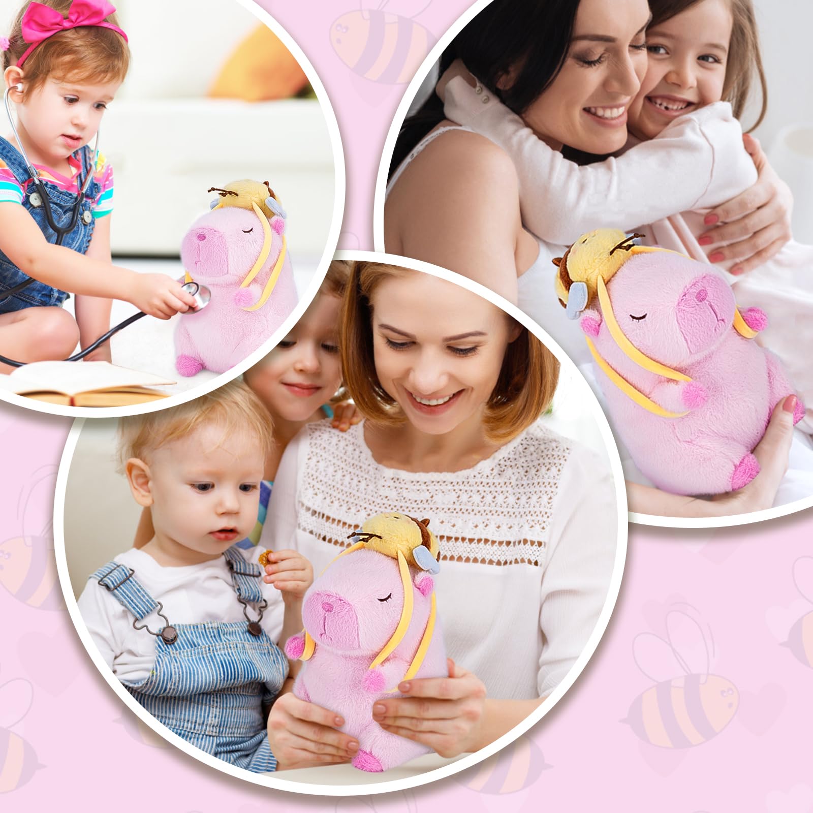 Soft, skin-friendly cotton-fill capybara plush for gentle hugs