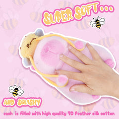 CHDBLOCK capybara plush bee backpack detail adds playful charm