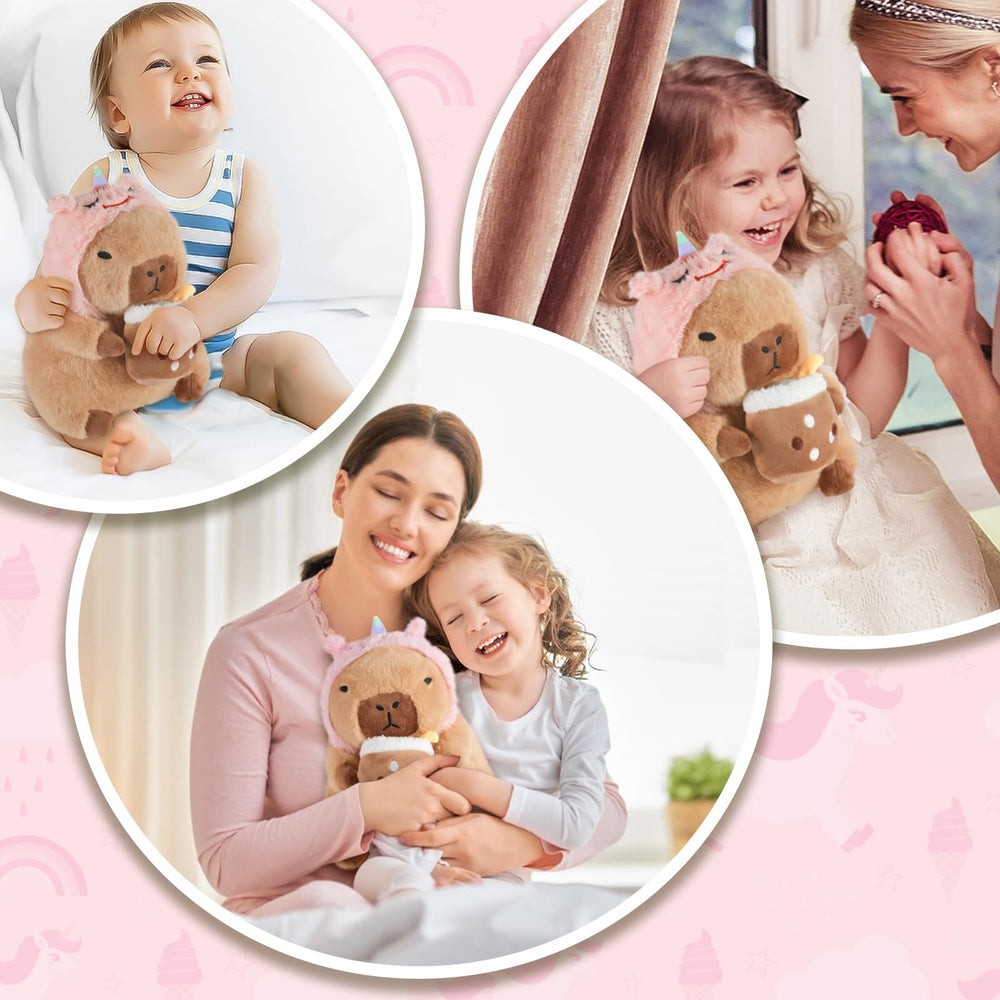 CHDBLOCK Gift-ready capybara plush ideal as cute decor or toy.