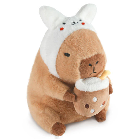 CHDBLOCK Rabbit Capybara plush 11in, a lovable cuddle companion for kids