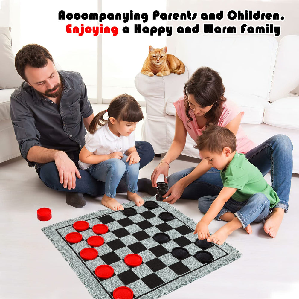 Chdousha outdoor-ready floor game mat on grass or sand.