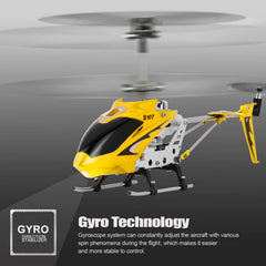 Cheerwing S107 Phantom yellow top view highlights compact frame and stability features.
