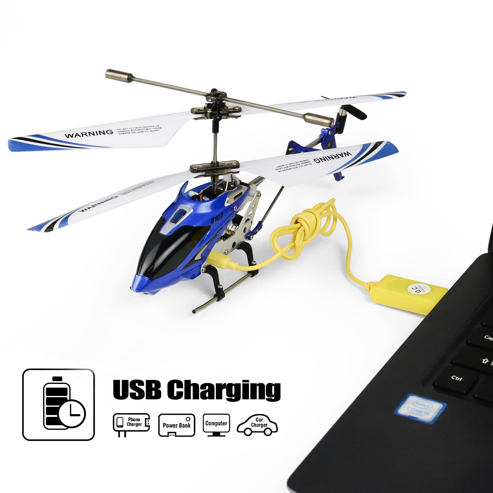 Cheerwing S107G gyro stability enables smooth indoor hover.