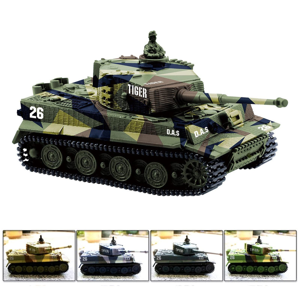 Cheerwing Tiger I Panzer RC tank side view highlighting compact palm-size for easy handling