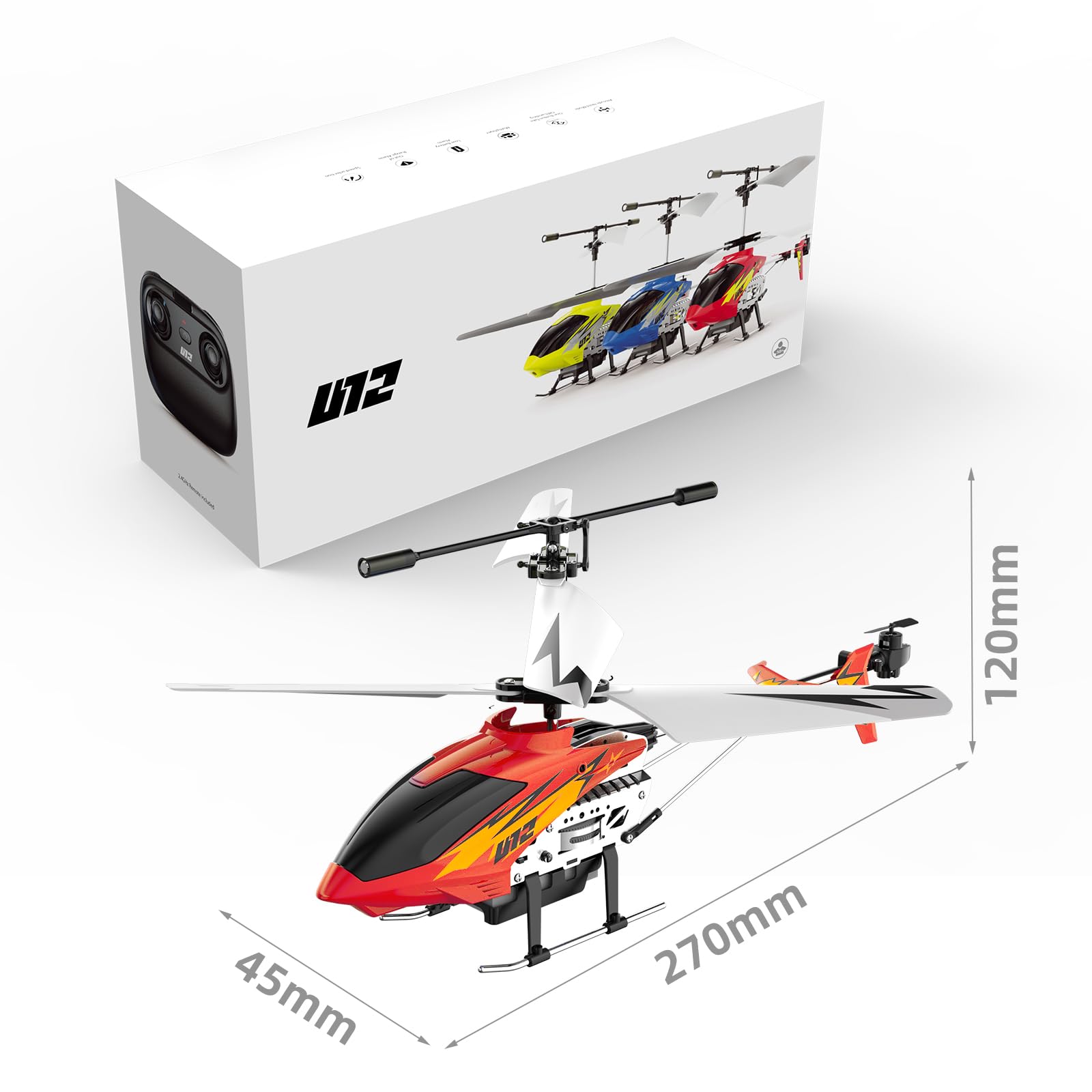 Cheerwing U12 2.4GHz remote control minimizes interference for multi-helicopter play.