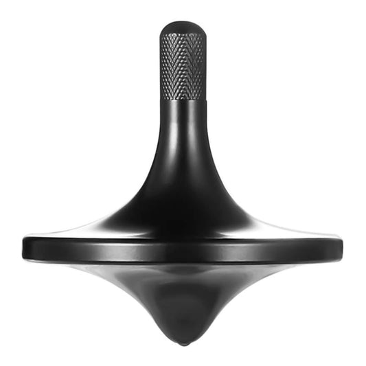 CHEETOP stainless steel spinning top in black with durable, smooth finish.