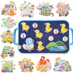 CHEFAN 12-pack felt storyboard pieces for interactive learning and storytelling at home