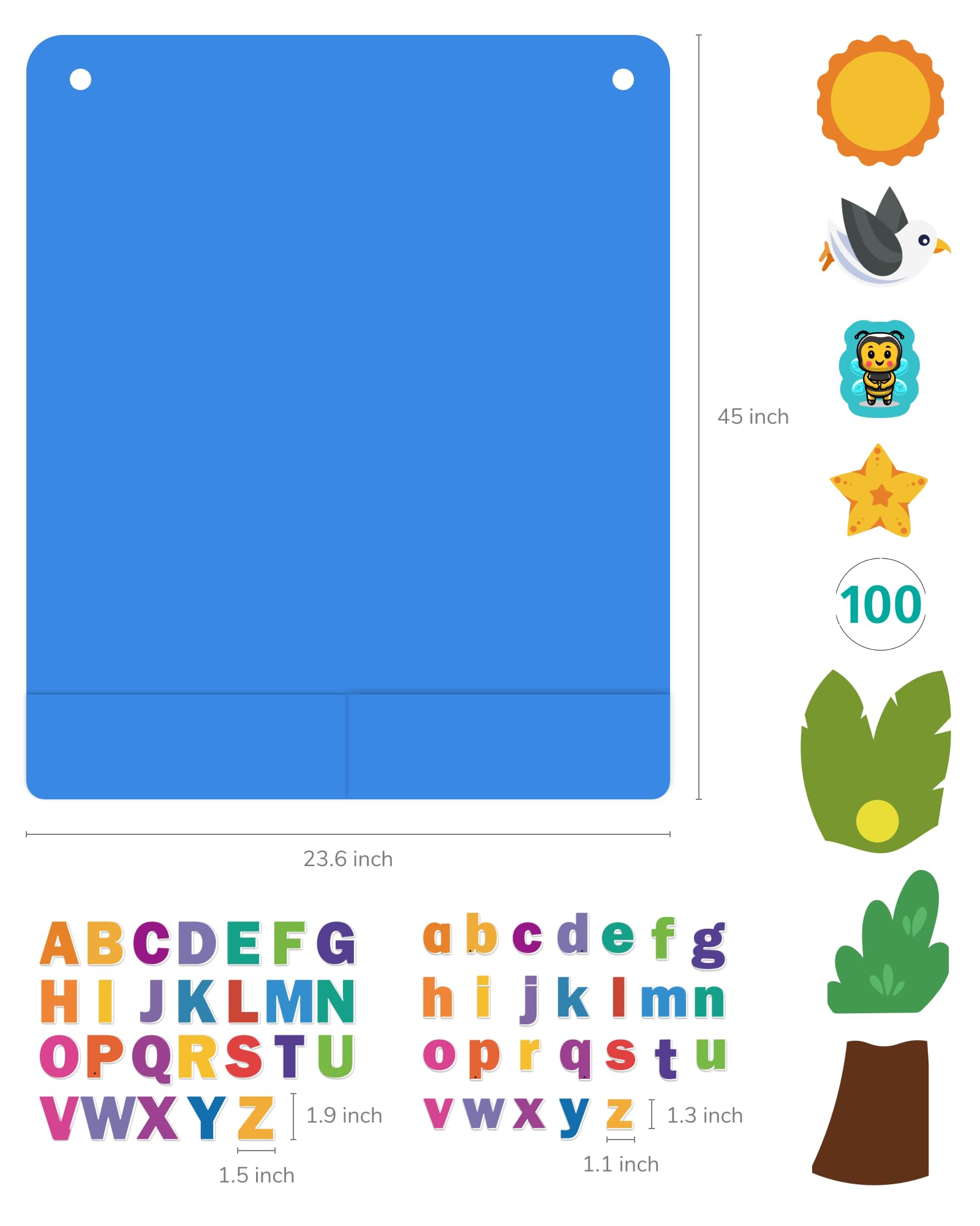 CHEFAN coconut tree leaves color and tactile play for alphabet adventures.