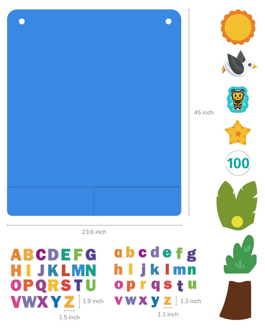 CHEFAN coconut tree leaves color and tactile play for alphabet adventures.