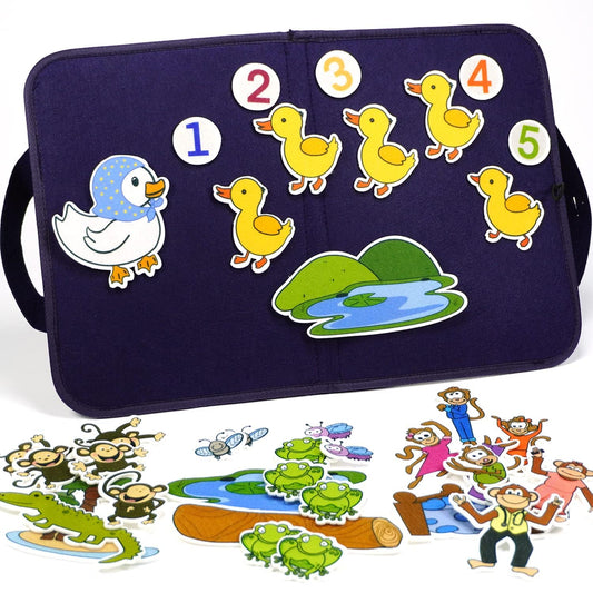 CHEFAN felt board for toddlers, perfect for hands-on storytelling and learning.