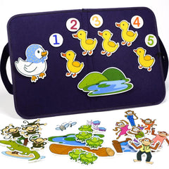 CHEFAN felt board for toddlers, perfect for hands-on storytelling and learning.