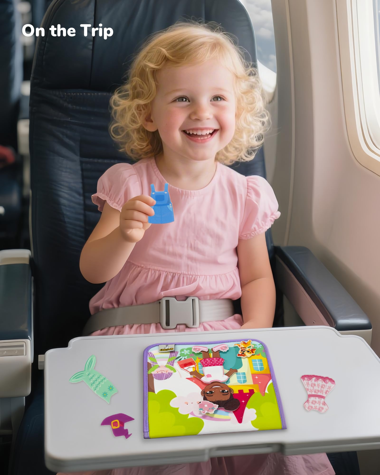 CHEFAN felt dress-up activity showing a child dressing a character to boost hand-eye coordination
