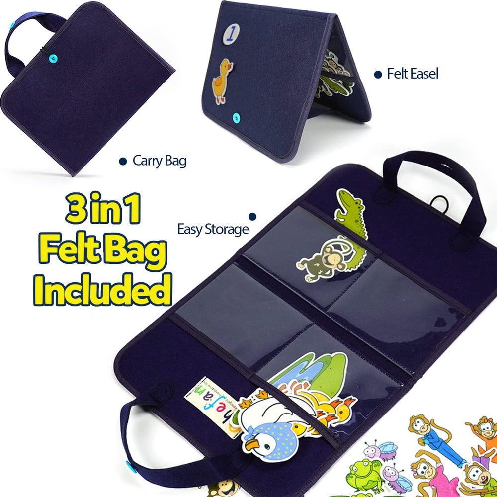CHEFAN frogs felt pieces add color to classroom storytelling.