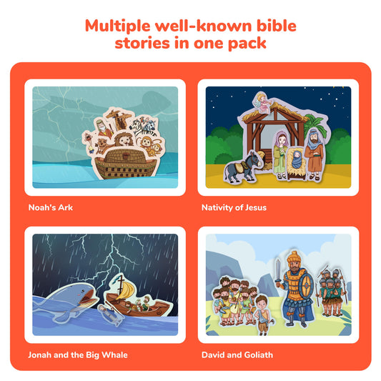 CHEFAN Jonah and the Whale felt pieces for engaging lessons and play