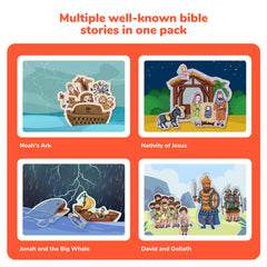 CHEFAN Jonah and the Whale felt pieces for engaging lessons and play