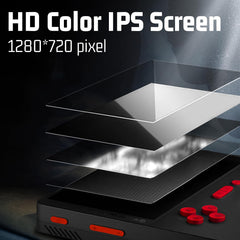 Cheffun handheld console 1280x720 display delivering crisp retro visuals.