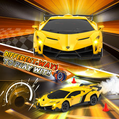 Cheffun RC car operates on 2.4GHz remote for stable control.
