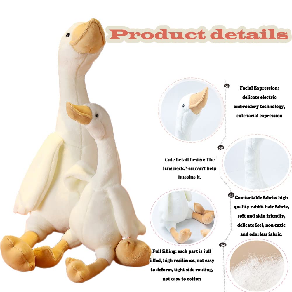 CHELEI2019 goose plush long-neck pose adds whimsy to stories and display