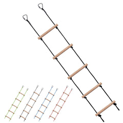 ChengFu kids climbing rope ladder with durable wood and rope for safe play
