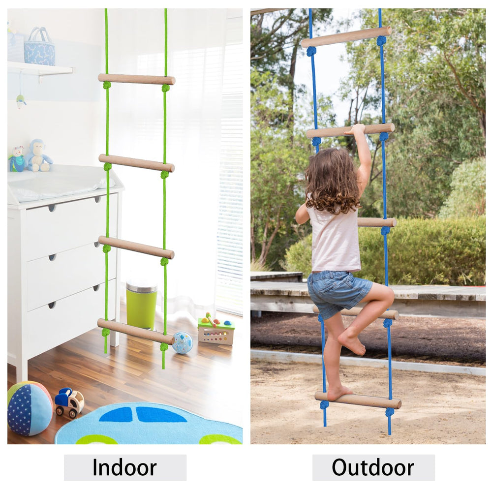 ChengFu rope ladder complements rings, monkey bars, and swings