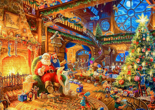 CHengQiSM Christmas 1000-piece puzzle box ready for gifting and storage.