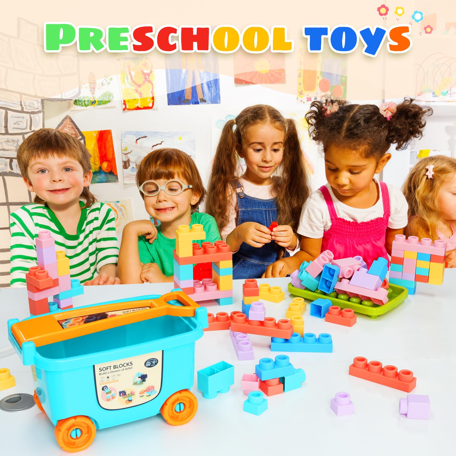 Chenxuanbro soft blocks use safe materials for gentle touch during playtime.