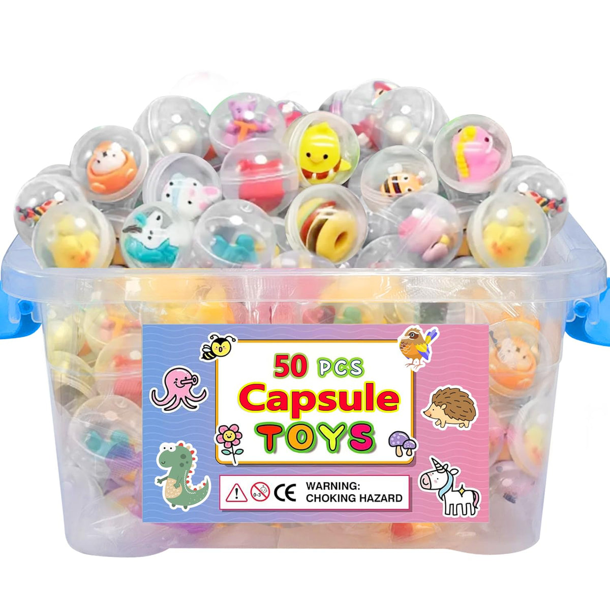 Cherislpy 50pcs mini kawaii toy collection of colorful figures for sharing and collecting