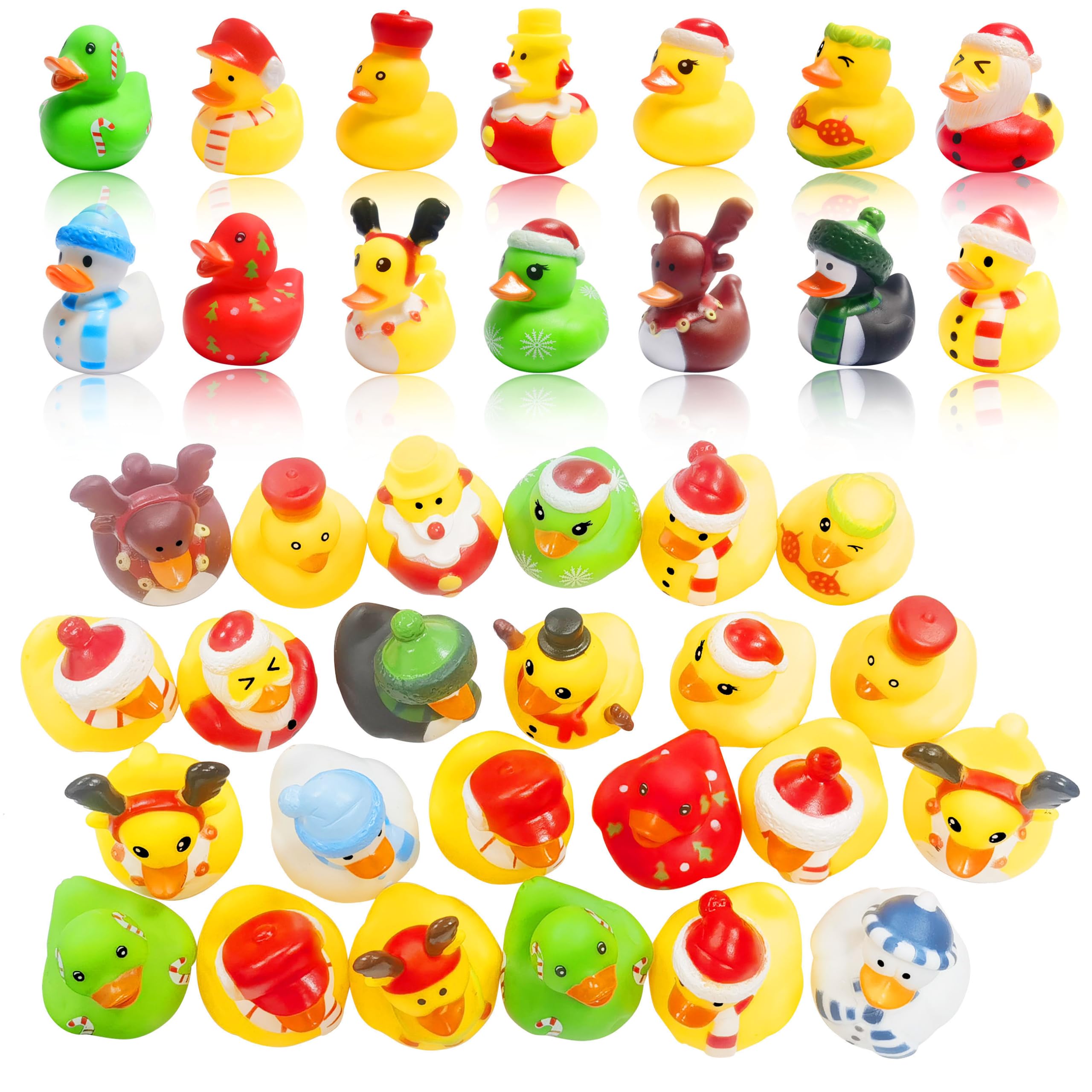 Cherislpy Christmas duck snowman enhances bath play and party vibes