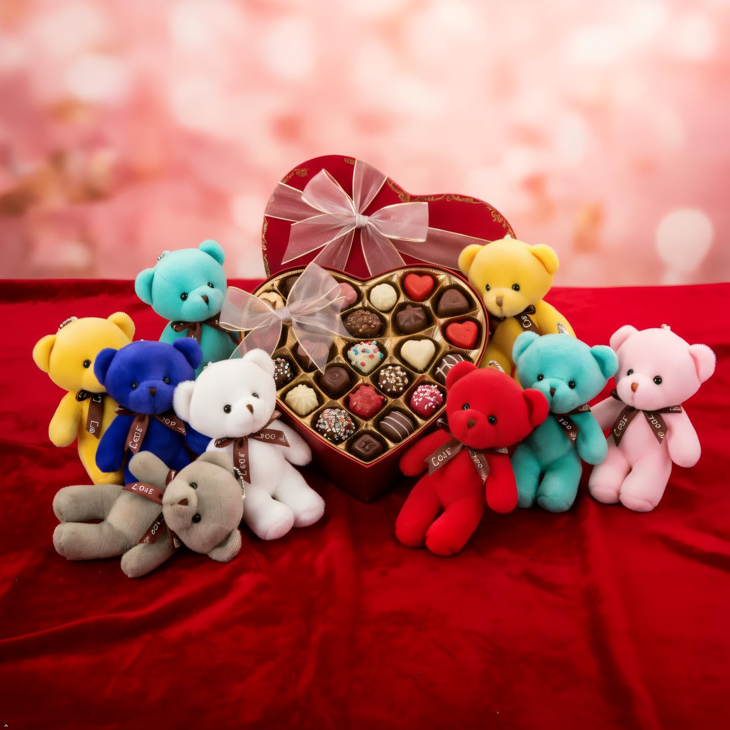 Cherislpy classroom party favors with plush bears for memorable exchanges.