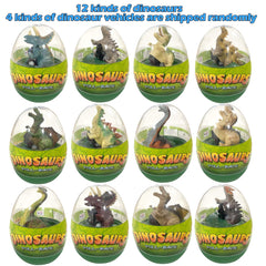 Cherislpy surprise dino inside egg, varied dinosaurs spark imaginative play.