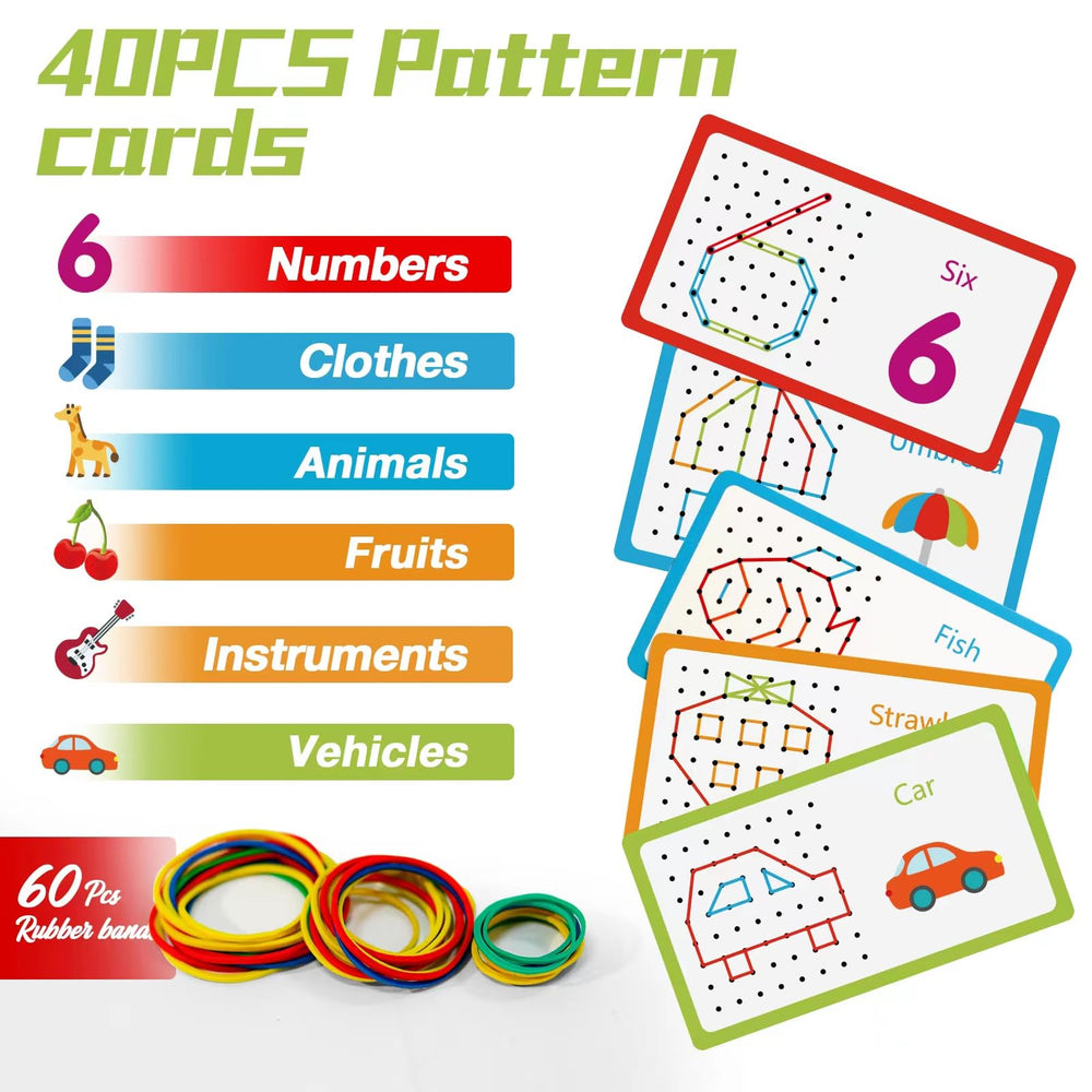 CHEROSIN compact 7x7 inch geoboard design for kids