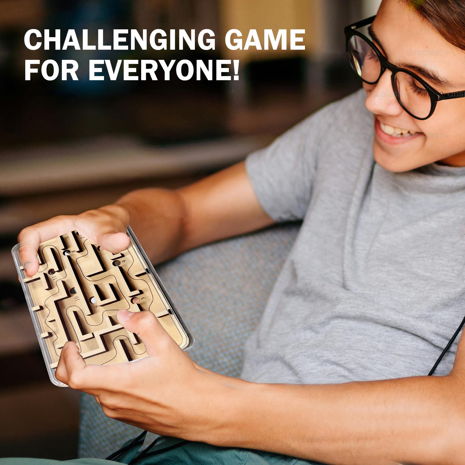 Cherosin kid-friendly marble maze game suited for ages 3–12.
