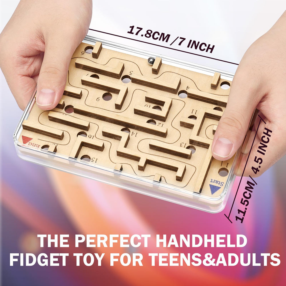 CHEROSIN marble maze tilt-action, side view highlighting hand-eye coordination and patience.