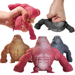 CHEROSIN squishy monkey stretch gorilla toy 3-pack for stress relief and fidget fun