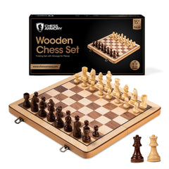 Chess Armory 15 Inch Beech Wood Chess Board offers premium play surface.
